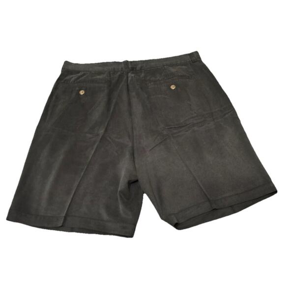 Tommy Bahama 100% Silk Shorts Size 36 Men's Twill Pleated Front Blue - Picture 2 of 4